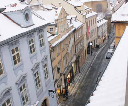 Heart of Old Town. Historical Place. Prague castle