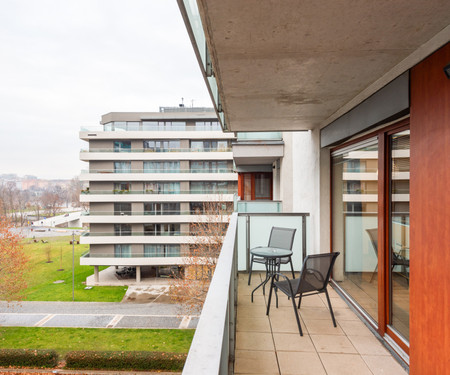 Spacious apartment with a balcony