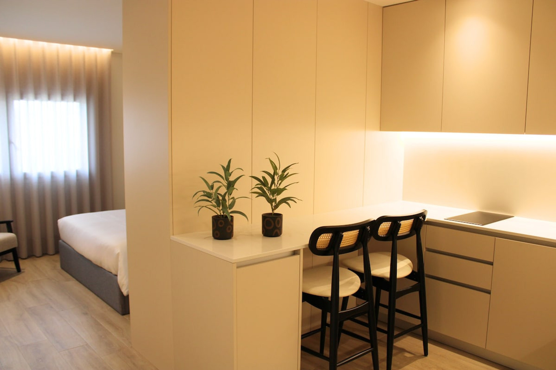 View (from property/room), Kitchen or kitchenette, Bedroom