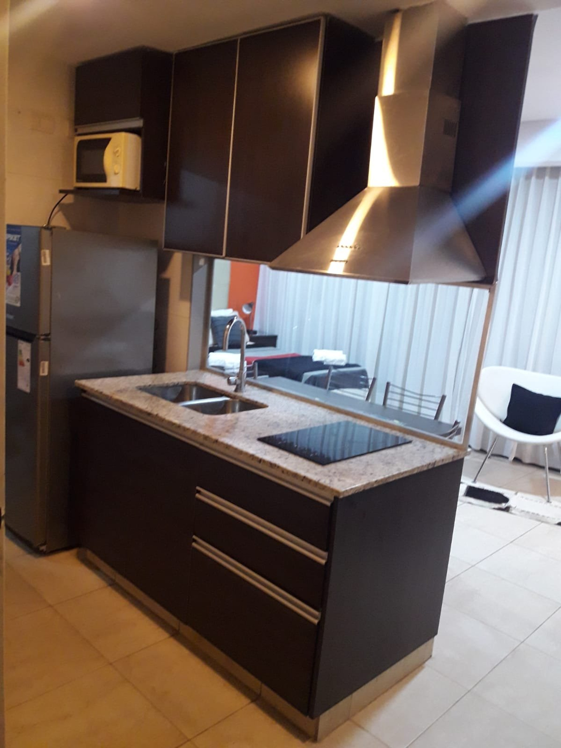Modern kitchen with granite counter