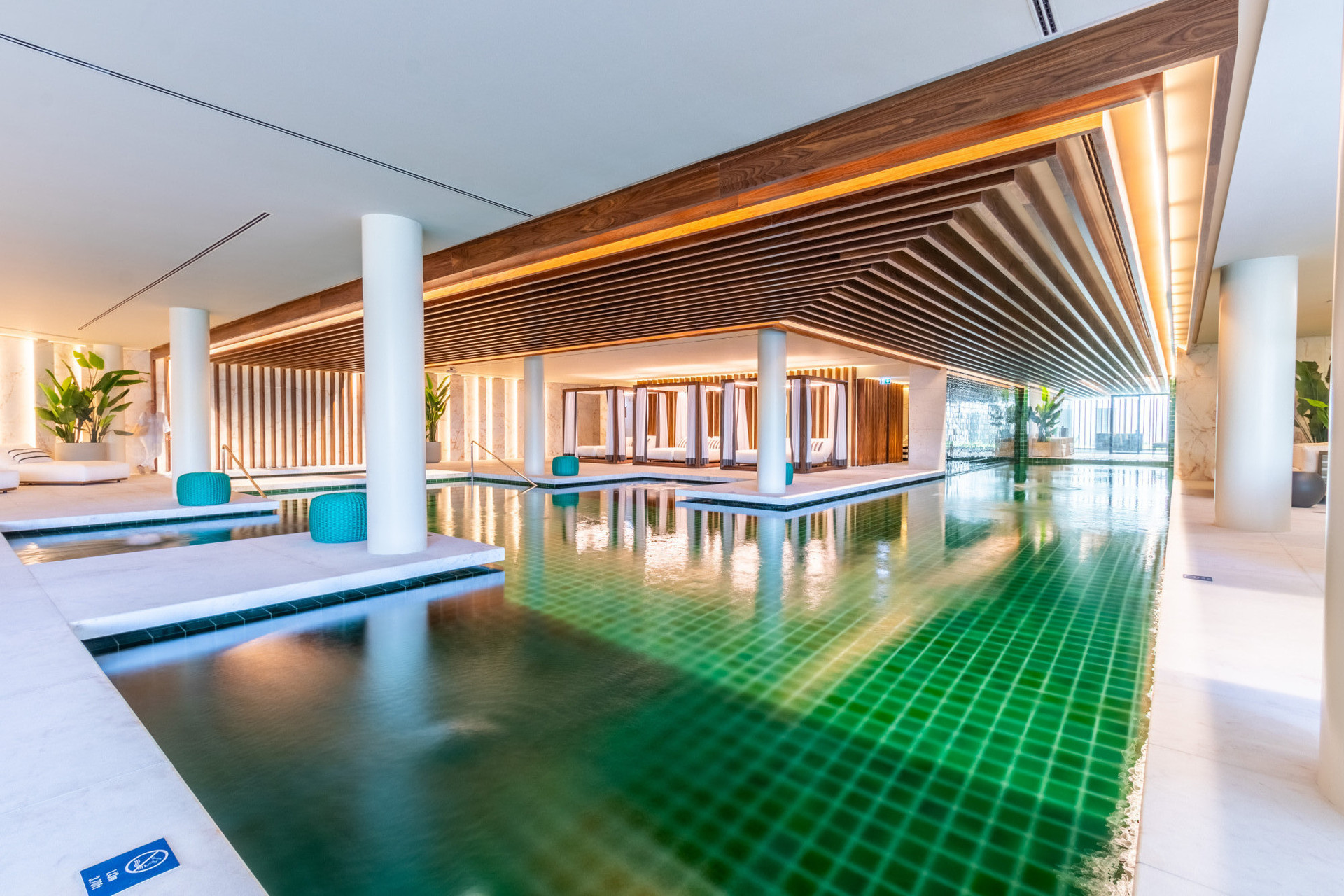 Spa and indoor pool