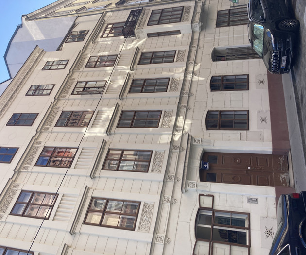 Building exterior with street view