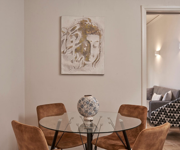 The dining table