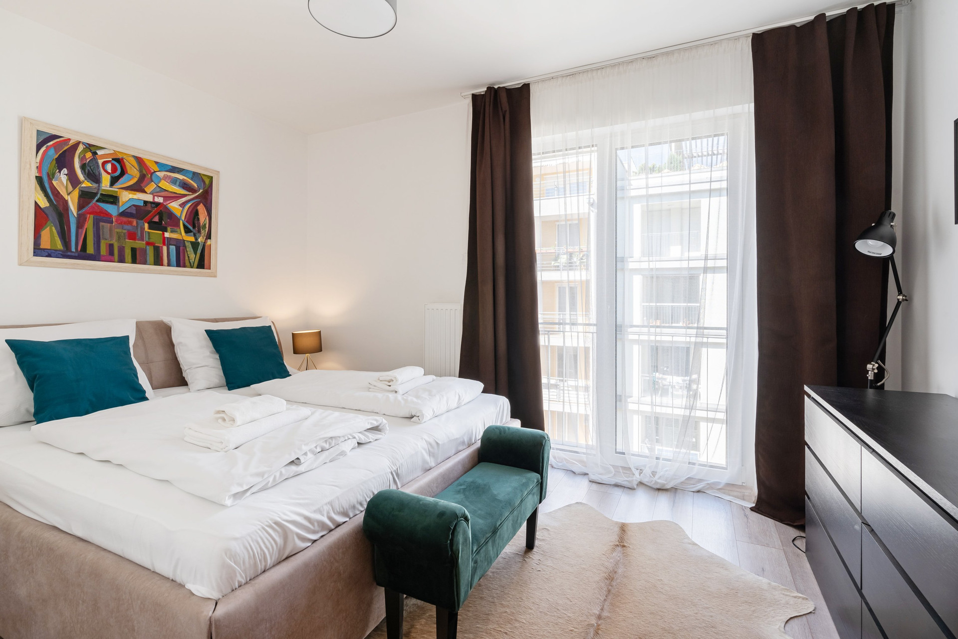 Master bedroom with double bed