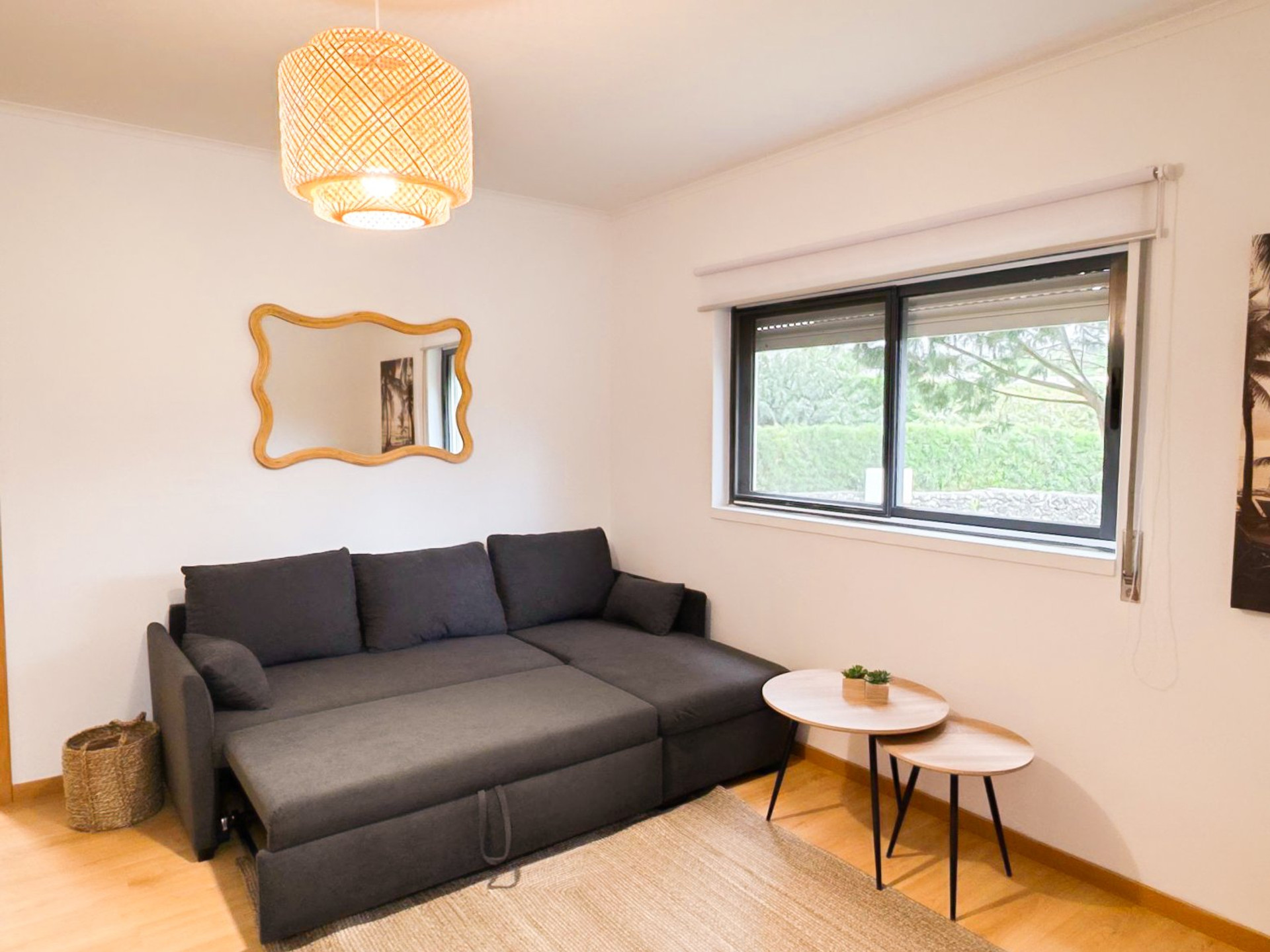 Living room with sectional sofa