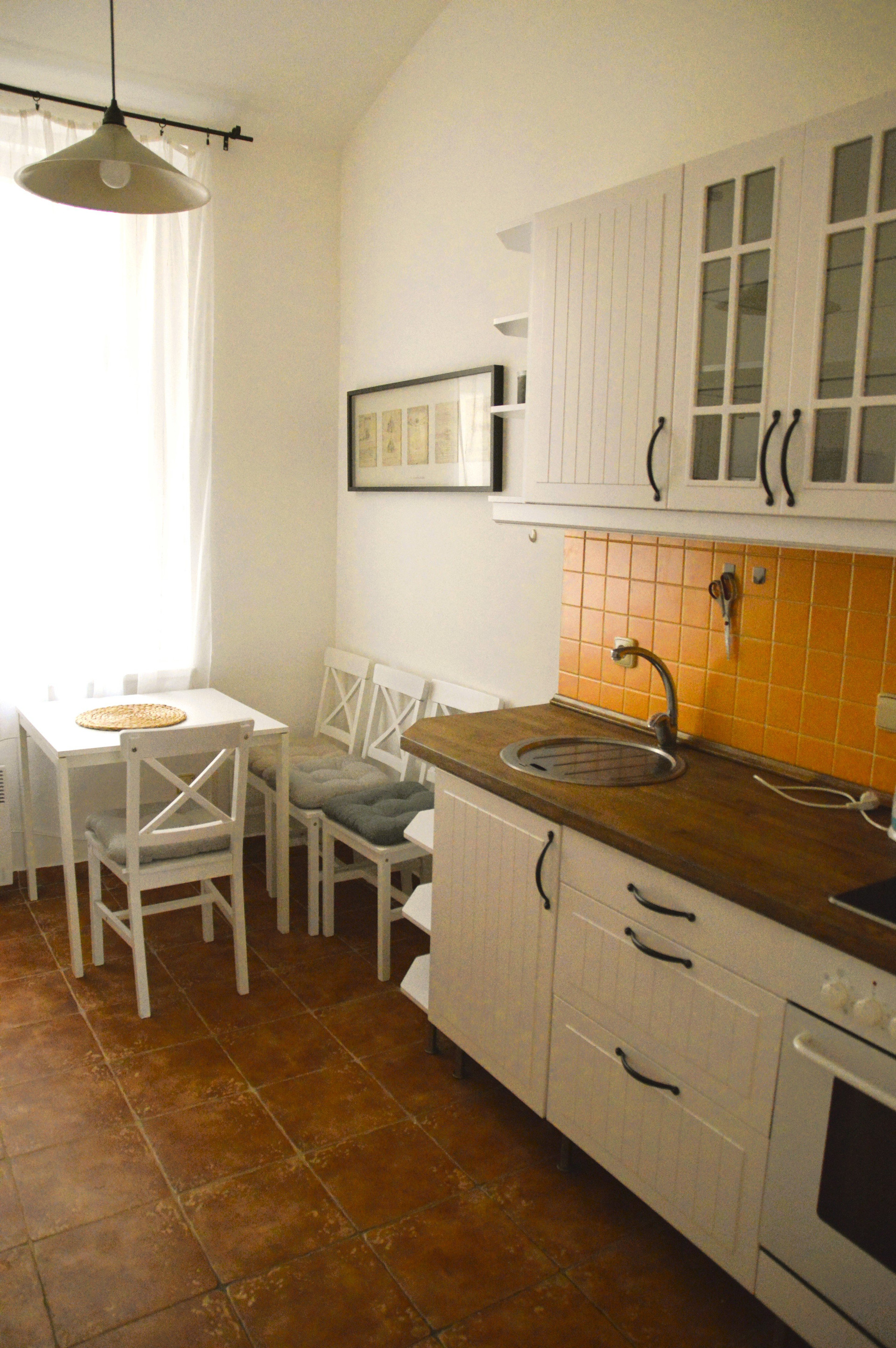 Dining area with kitchen counter