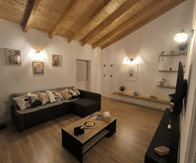 Cozy living room seating area