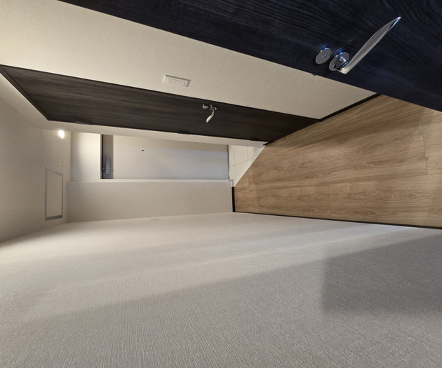 Loft storage space area