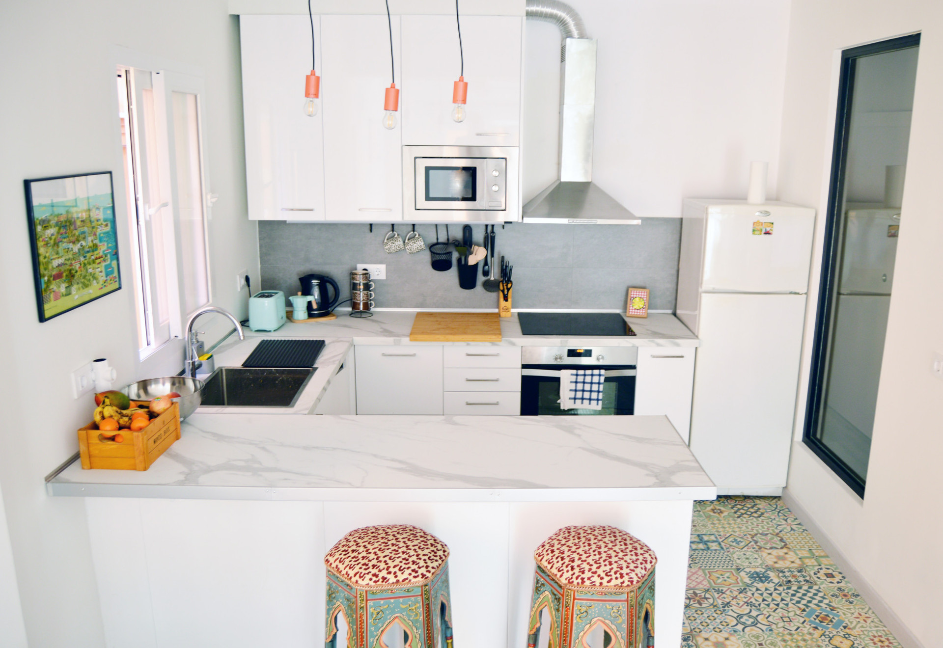 Kitchen and bar