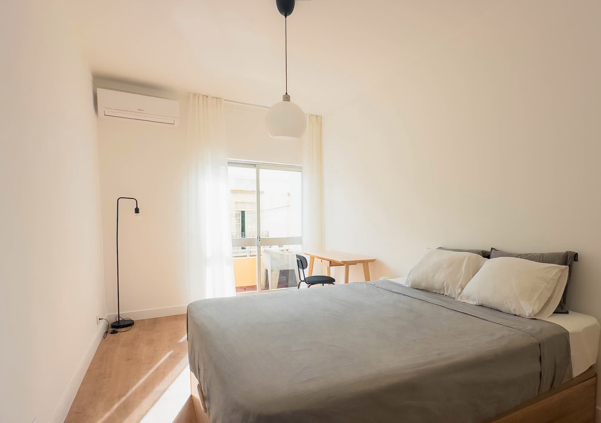 bedroom with AC
