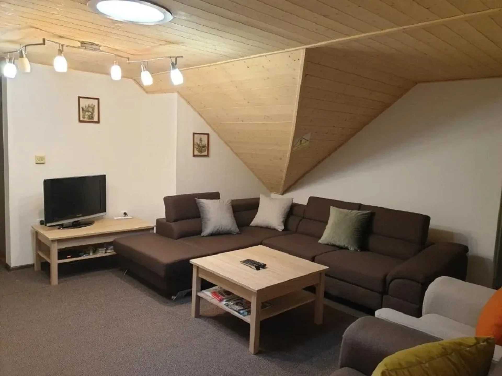 Obývací pokoj s TV