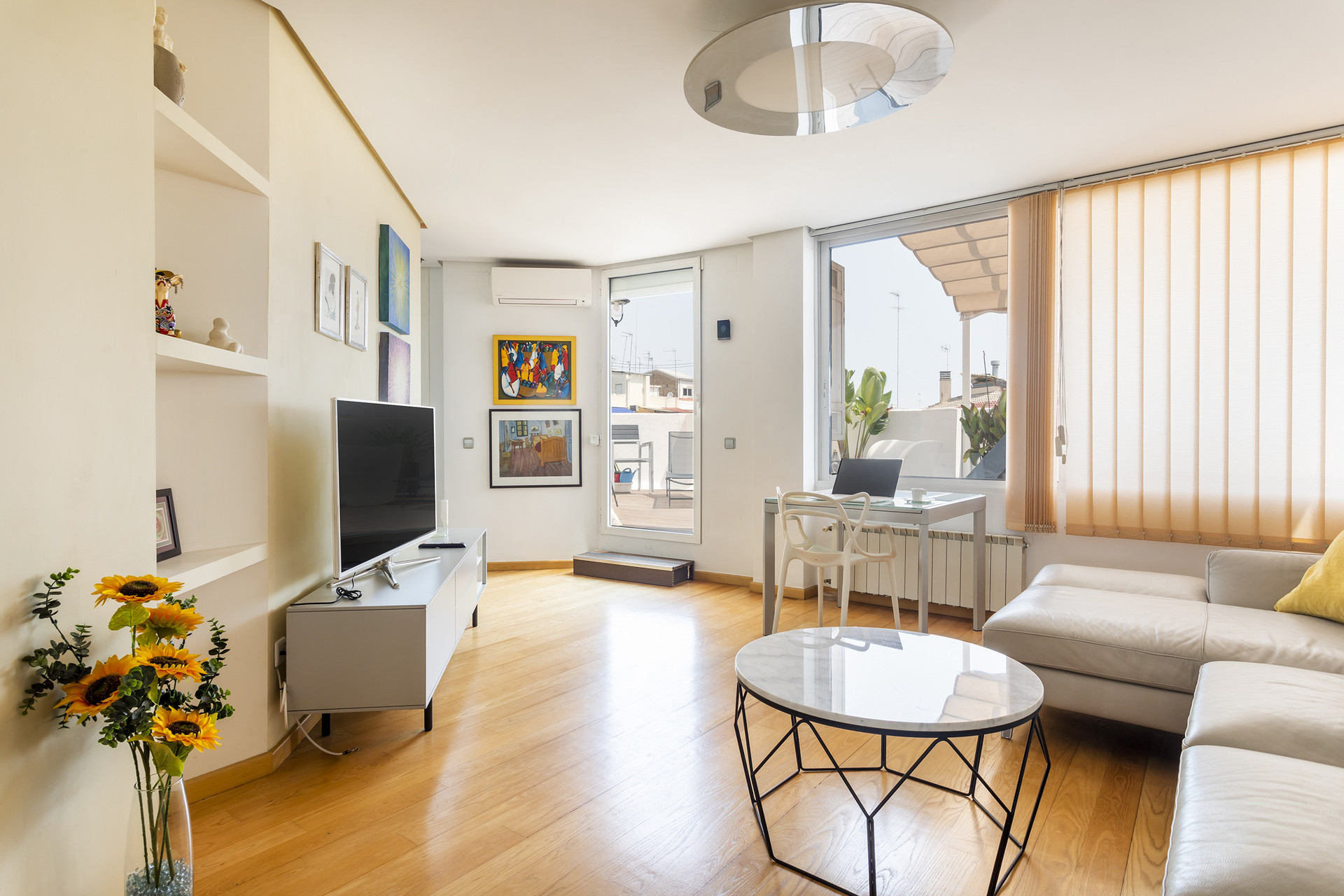 Spacious living area.