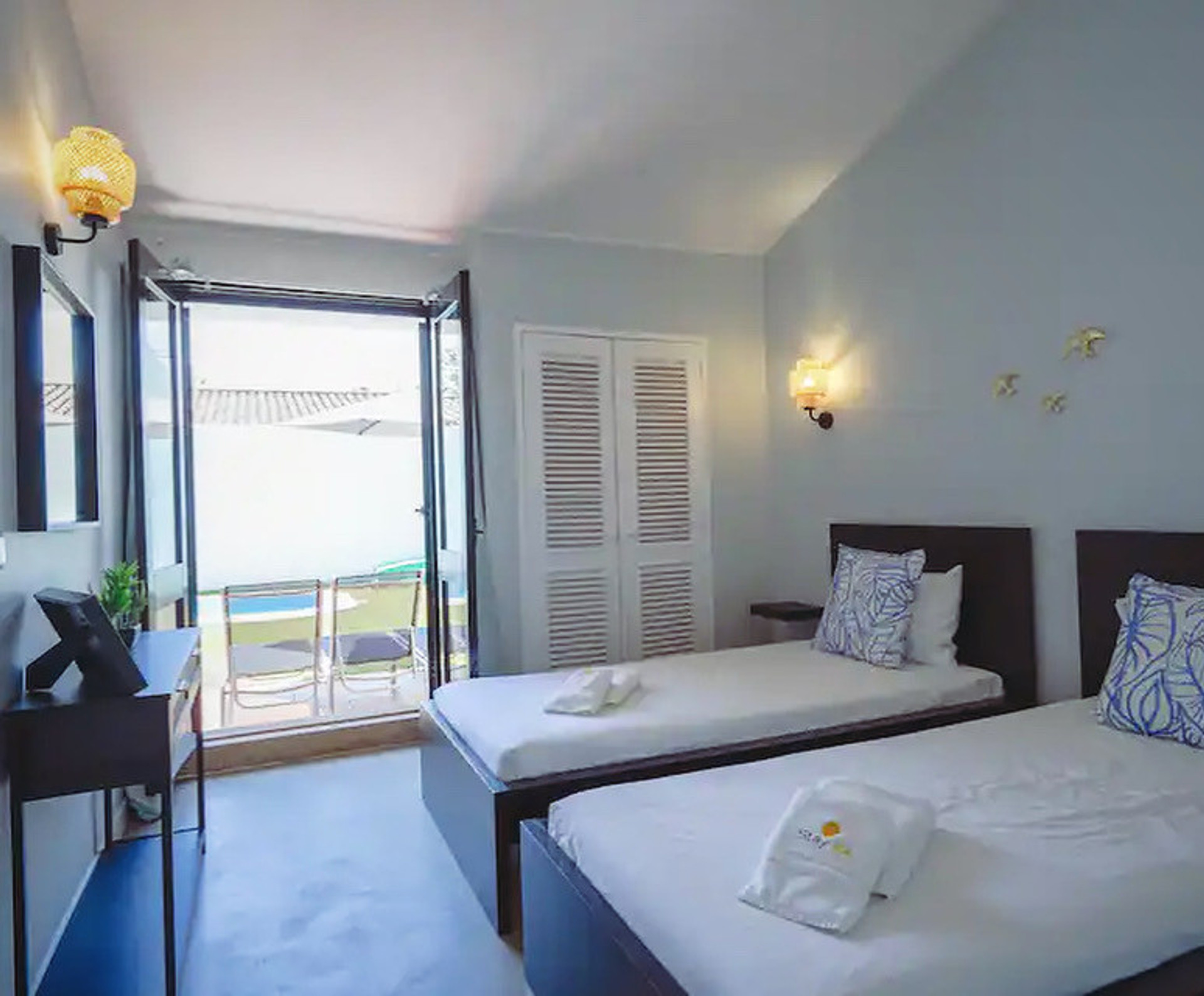 Second bedroom - direct access to the pool area