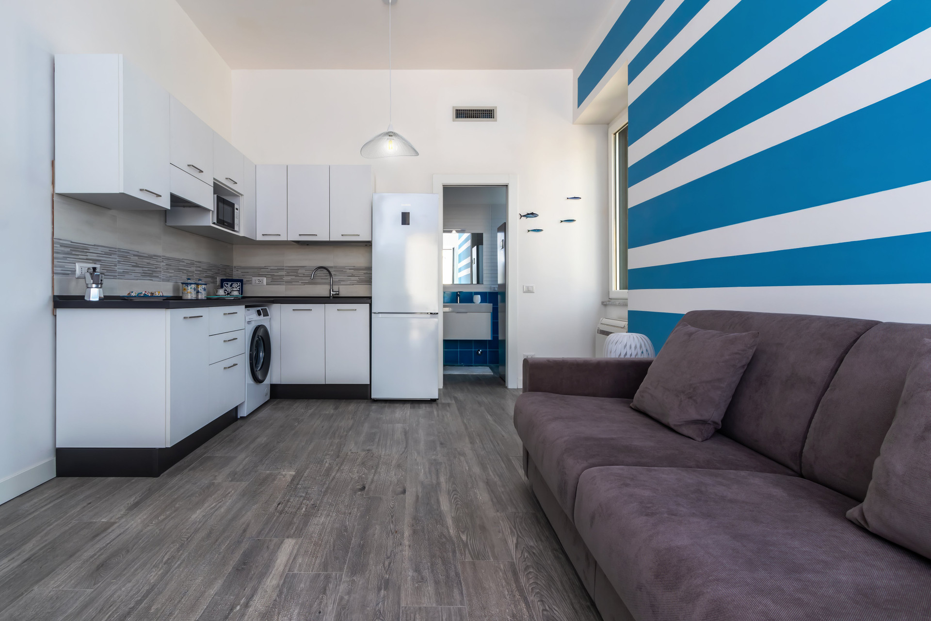 Kitchen and living room combo
