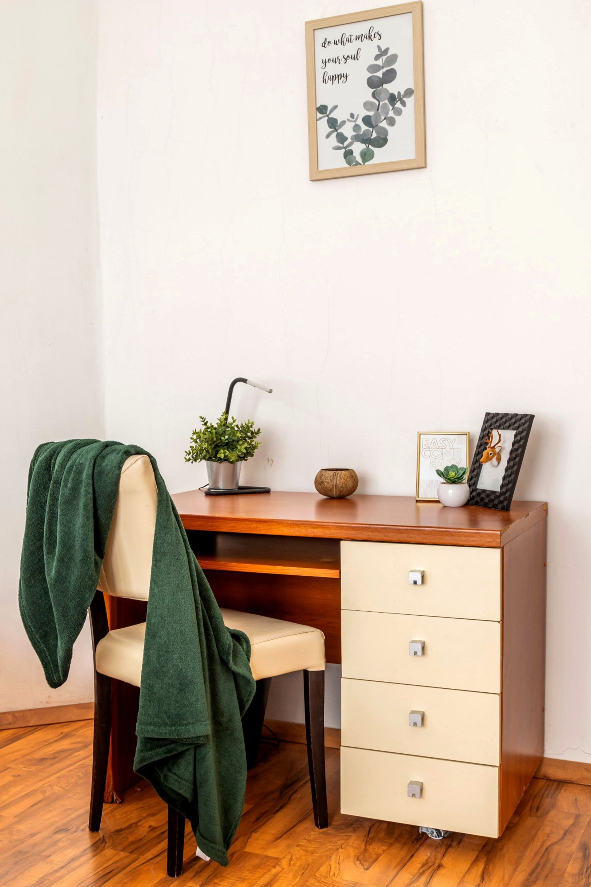 Dedicated work desk for remote work and study