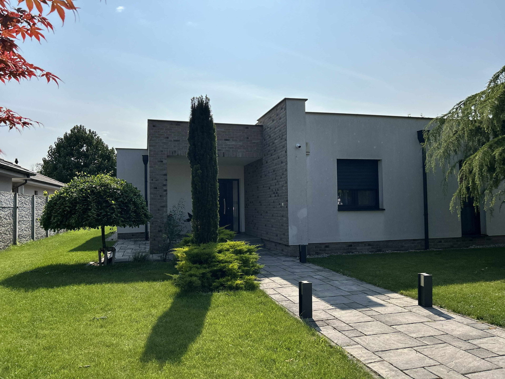 Modern house exterior daytime
