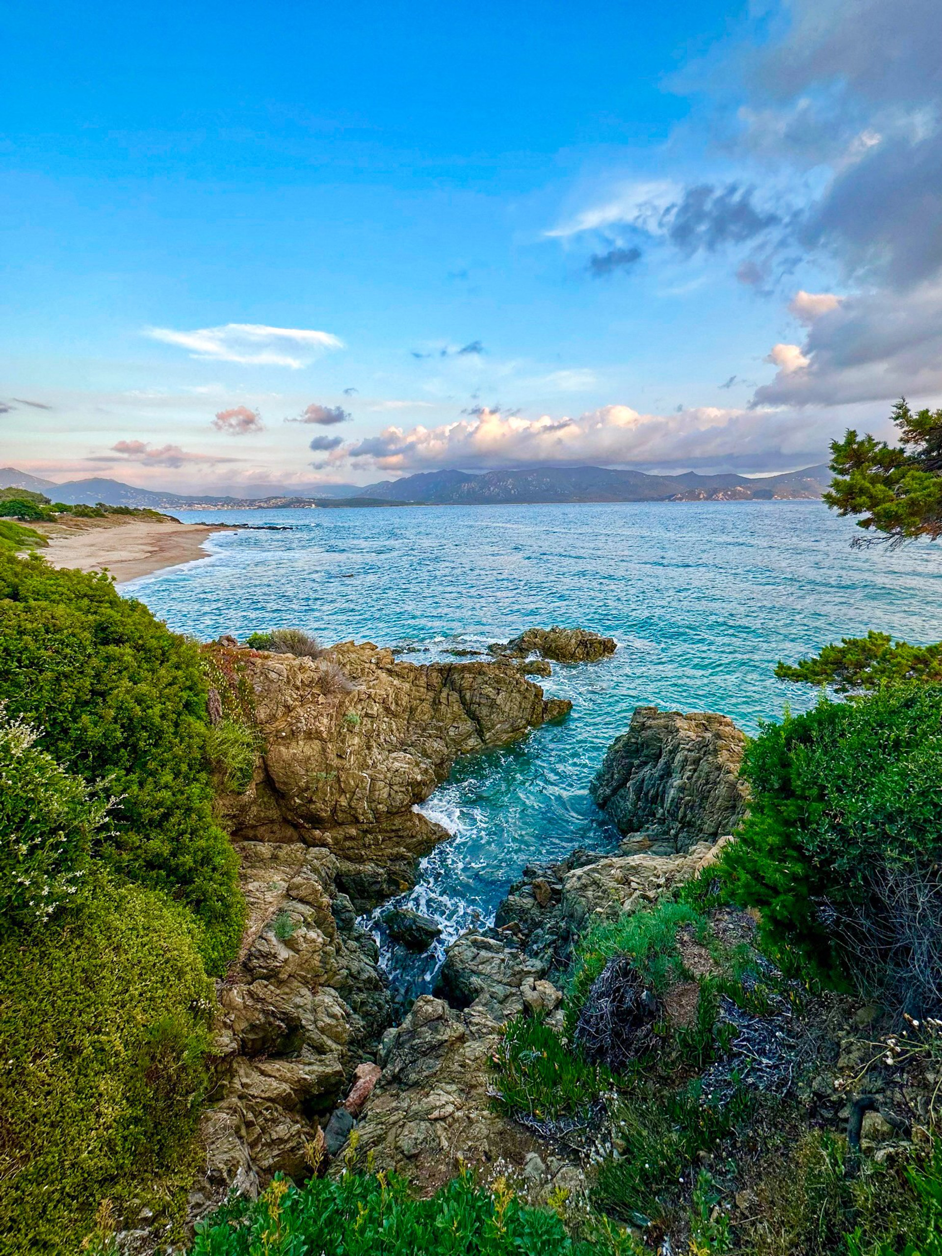 Rocky coastline with turquoise sea