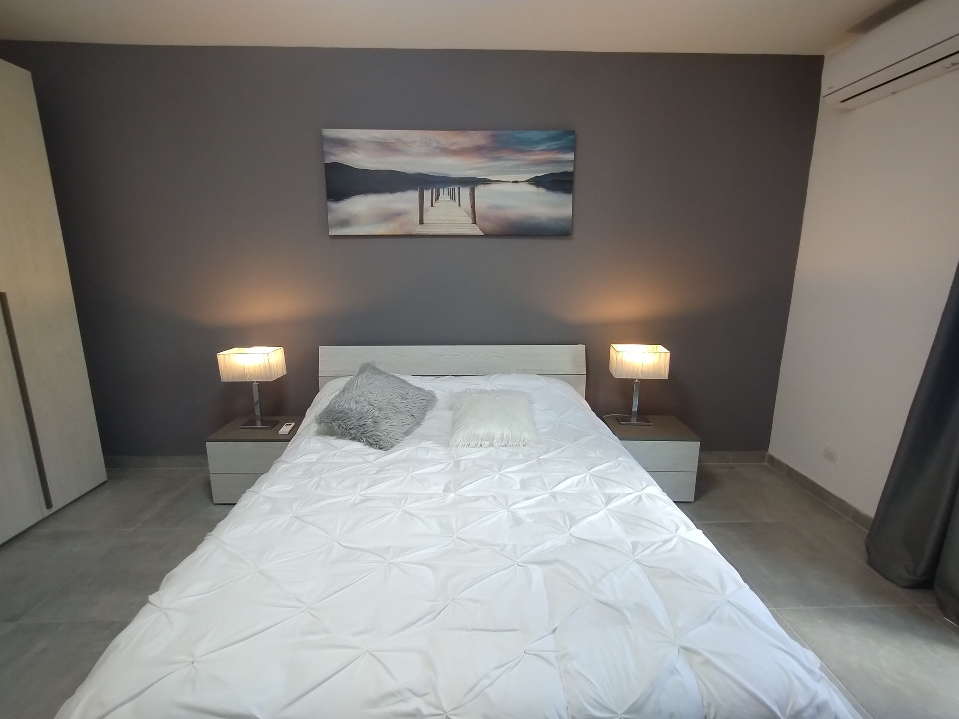 Master bedroom with double bed
