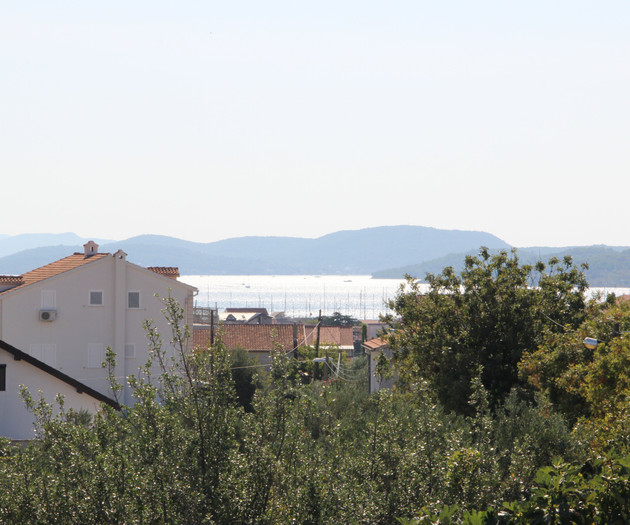 Coastal view with hills