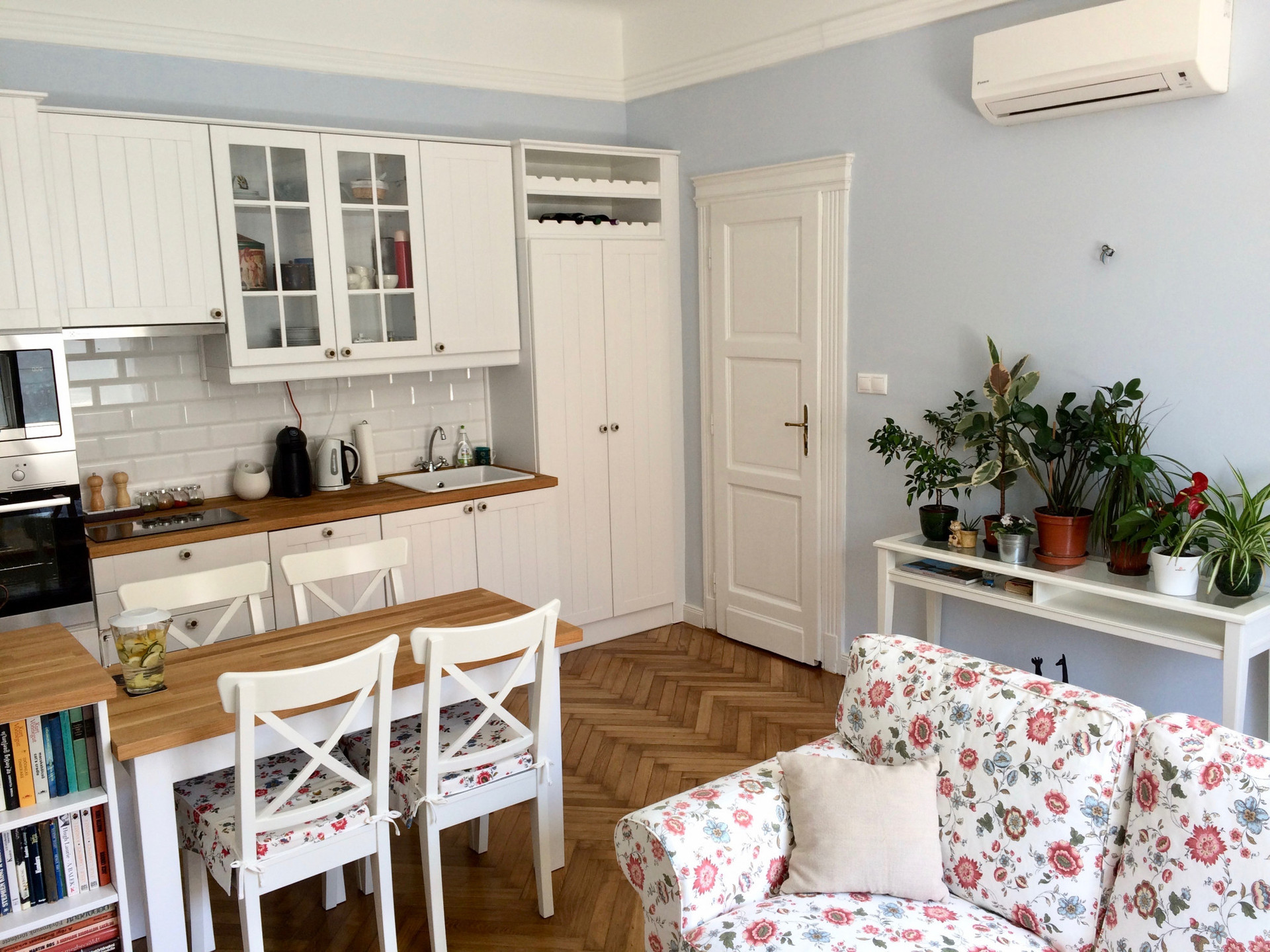 open plan kitchen