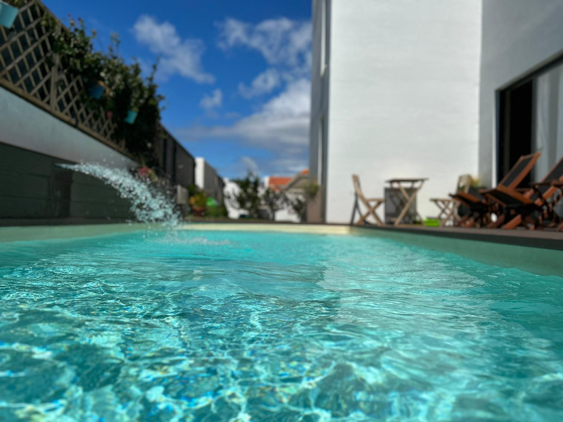 Pool at the front side of the house (shared)