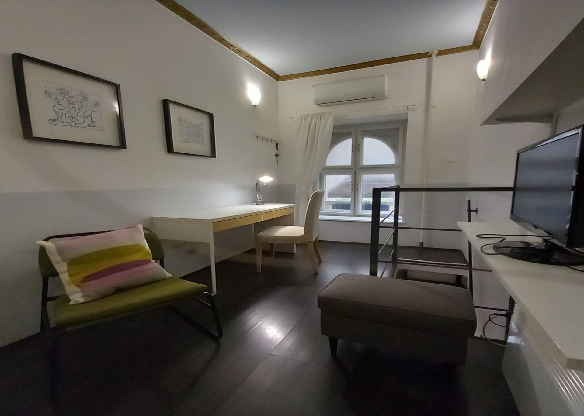 Living Area with Desk