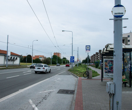 Sunny flat with terrace and parking, Brno-Slatina