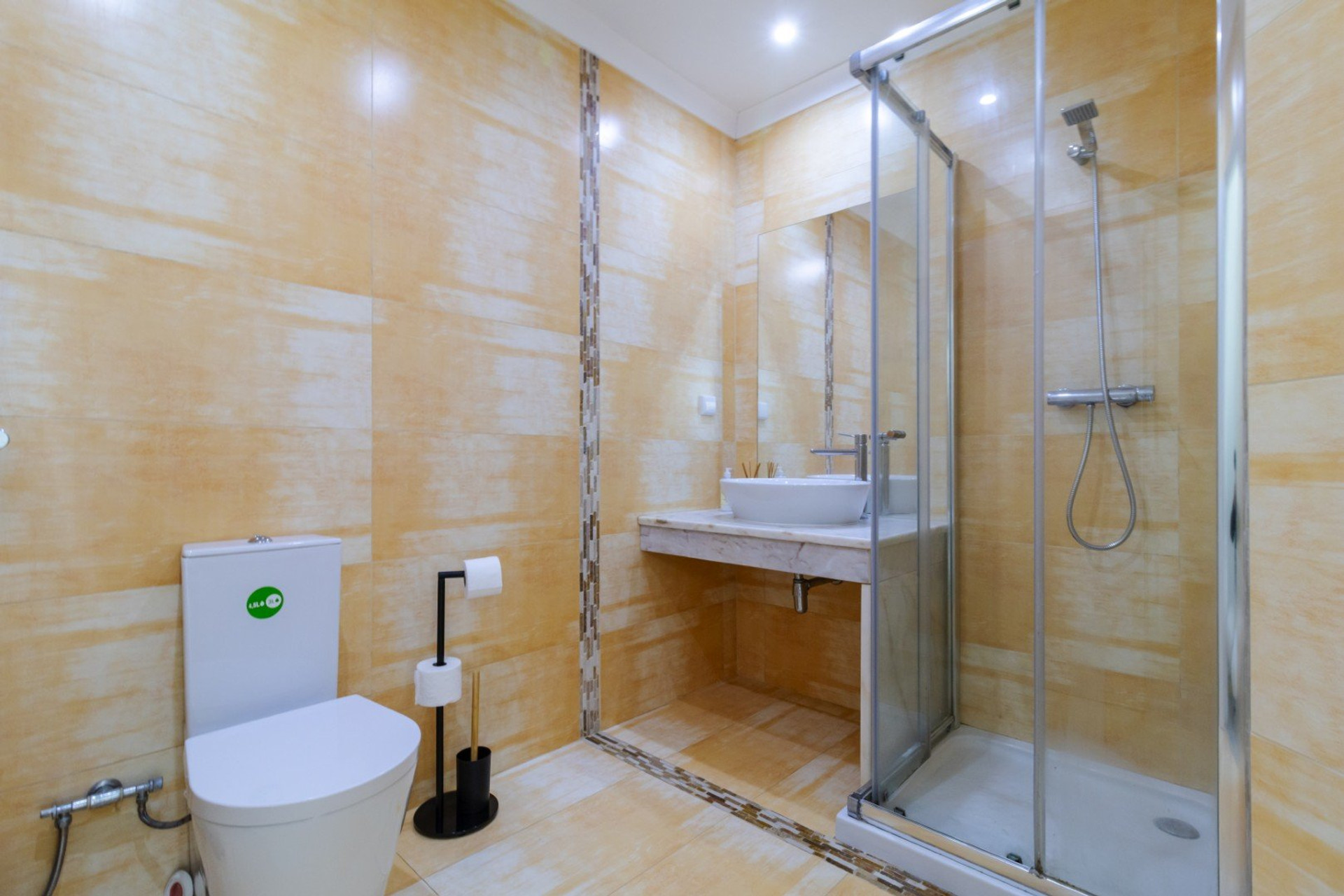 Bathroom with toilet and shower