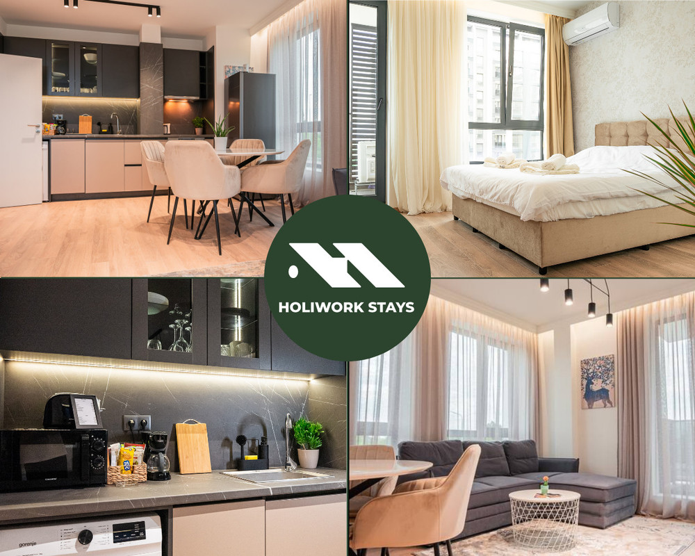 1BR Biz Apartment | PRO Workspace | Fitness Access preview