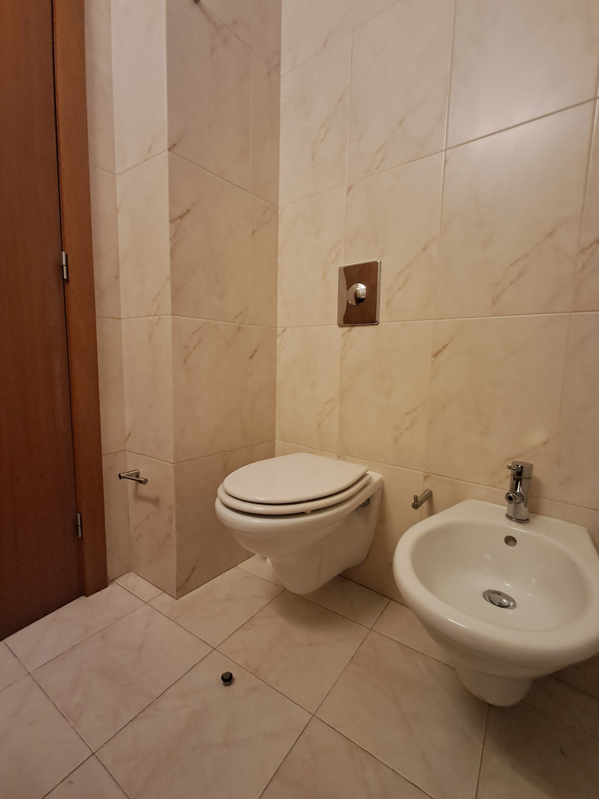 Bathroom toilet and bidet