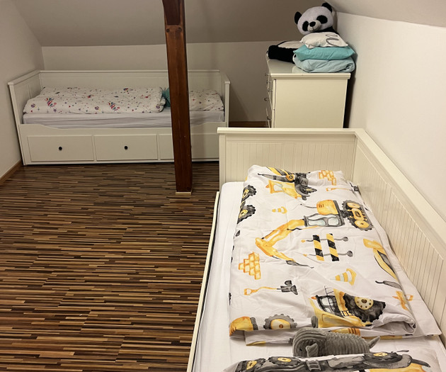 100m two-story attic apartment near to city centre