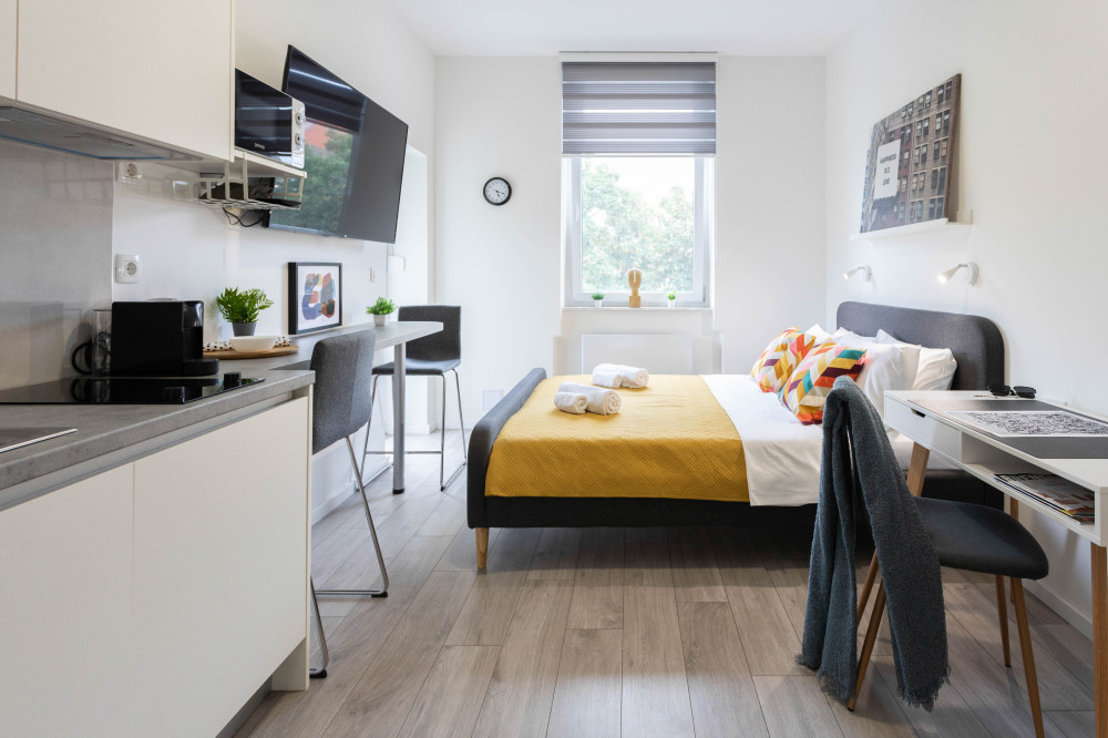 Modern and Bright studio with balcony preview