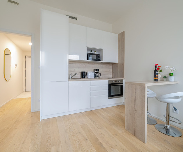 The Elegant White Suite in SmichovCity Residence