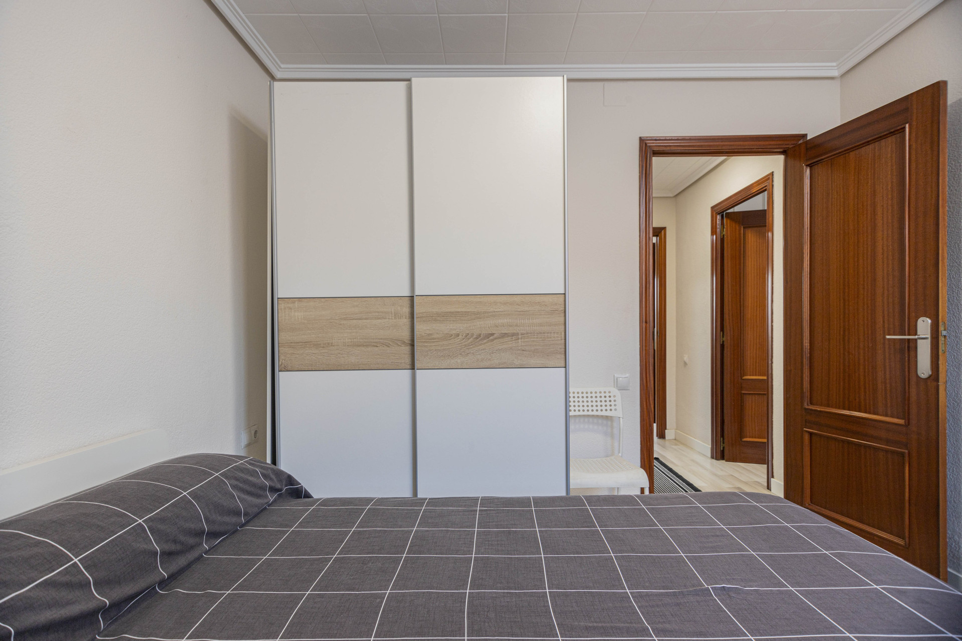 Double bedroom with sliding wardrobe