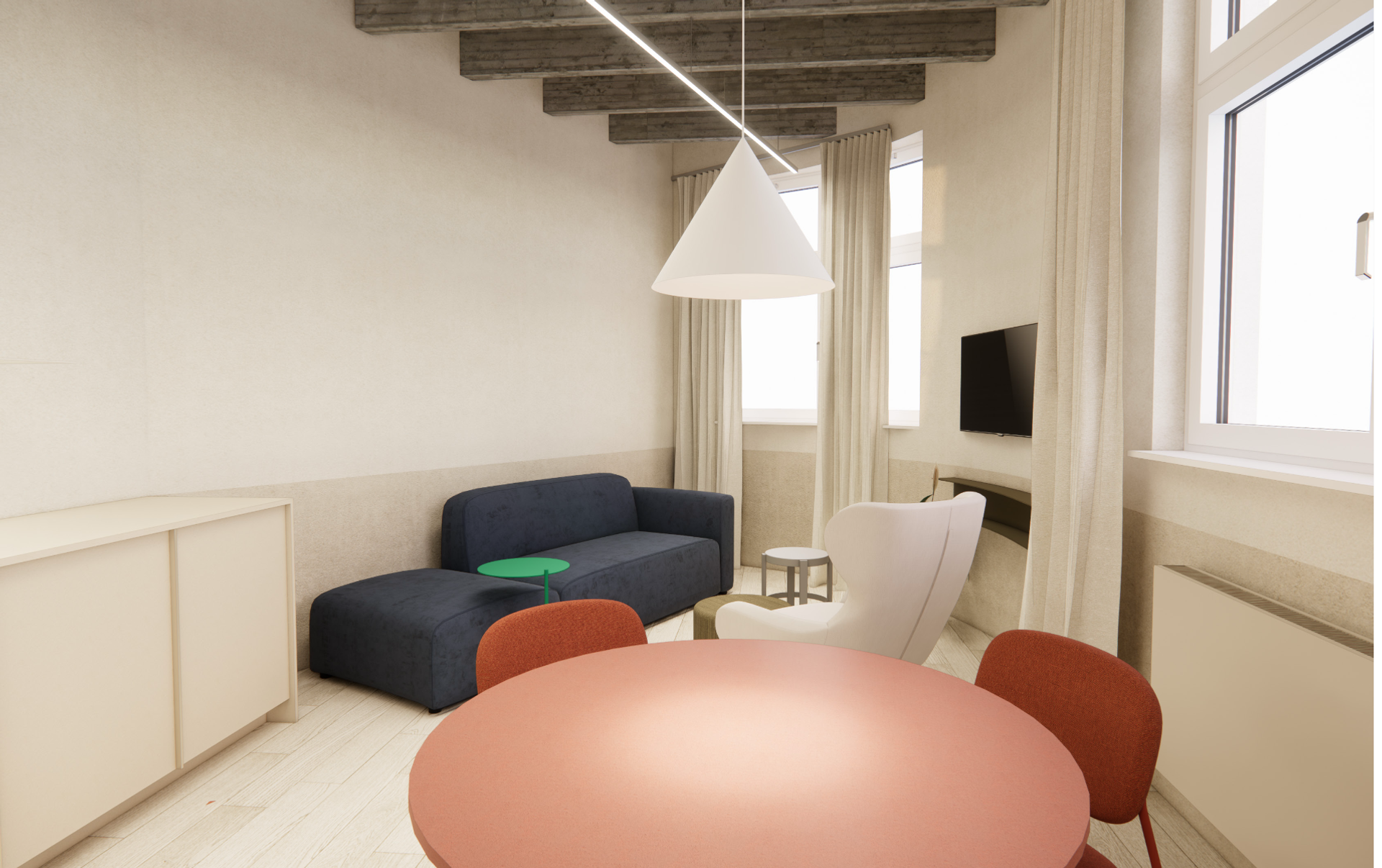 Dining and Living Corner