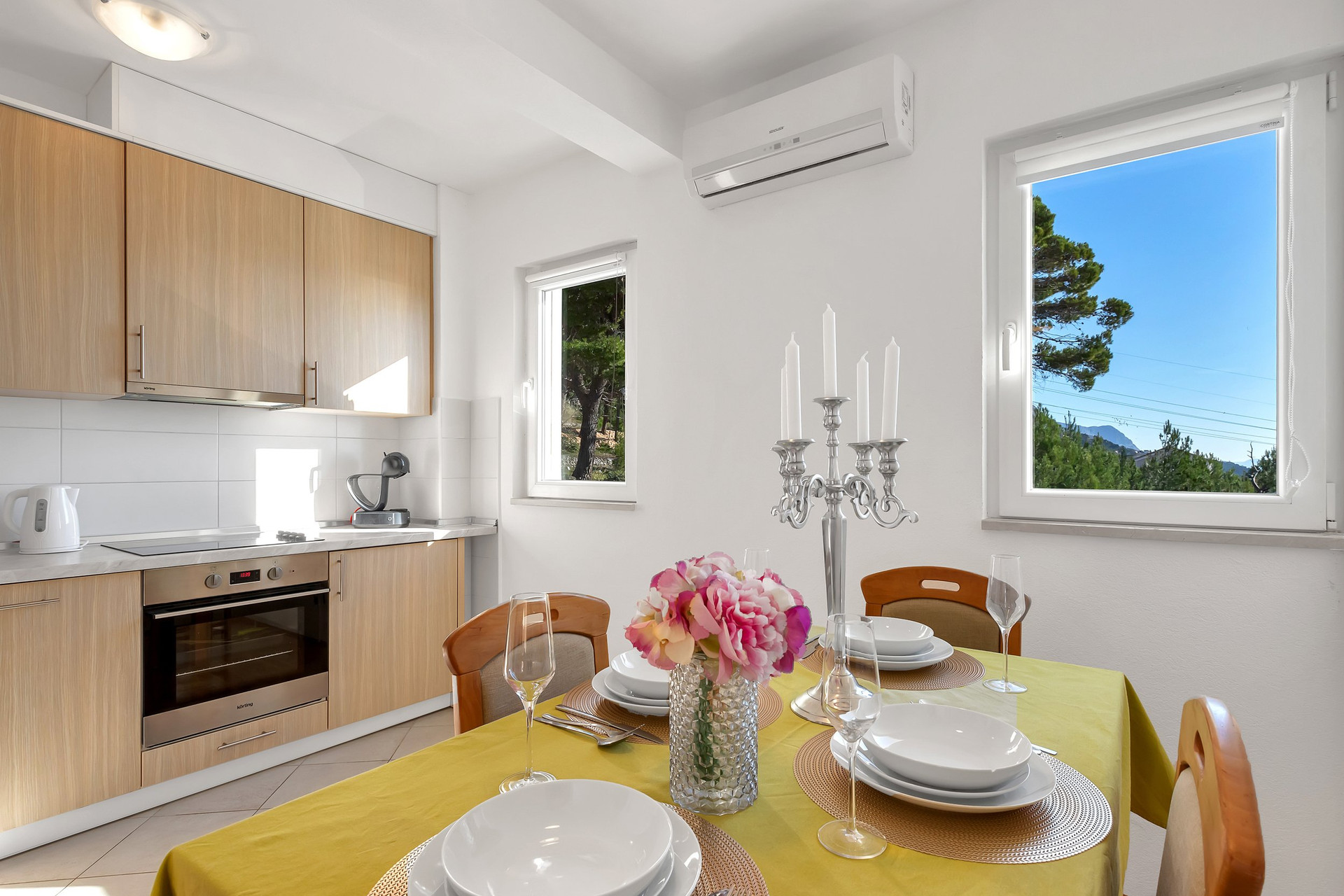 Kitchen and dining area
