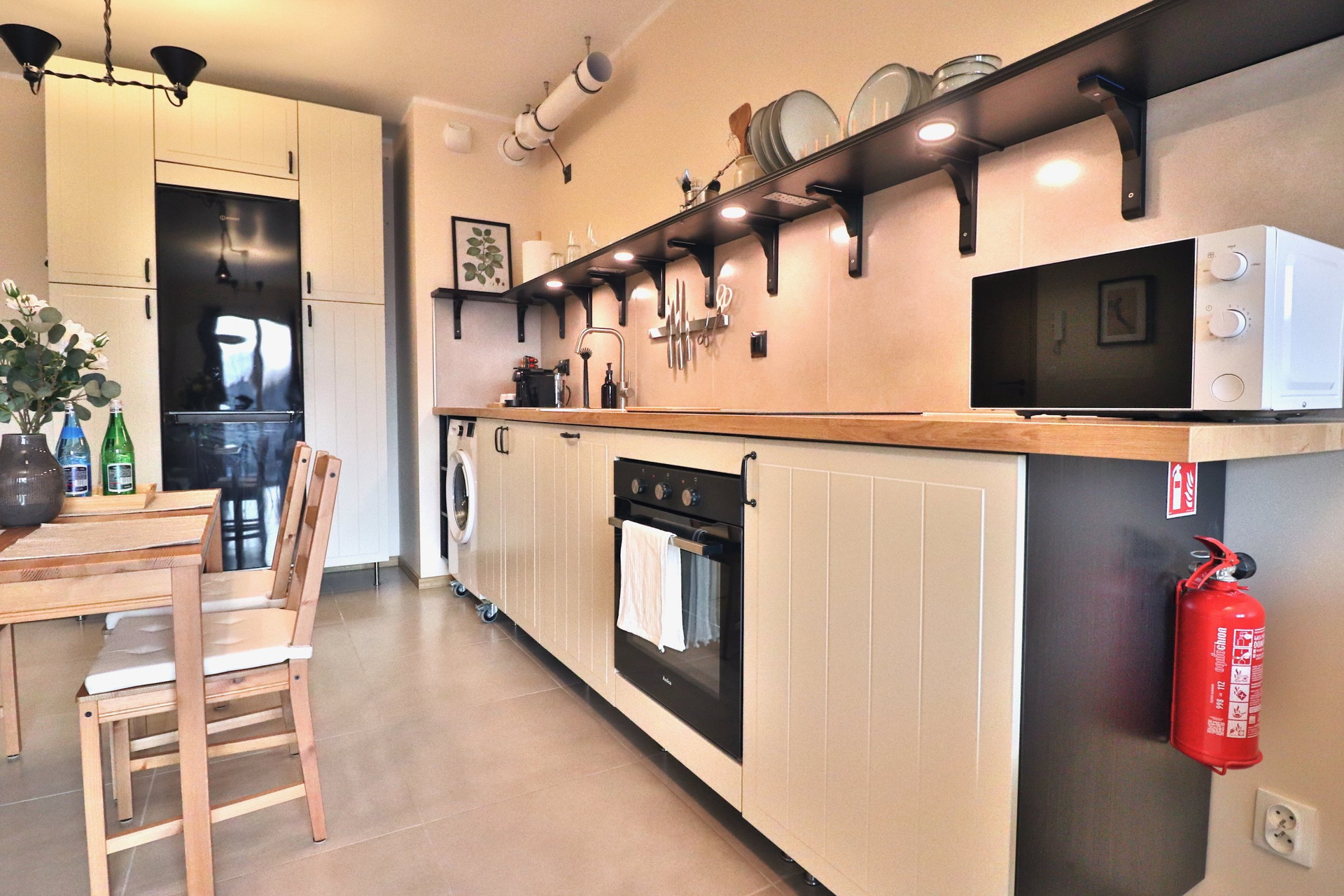 Kitchen counter with appliances