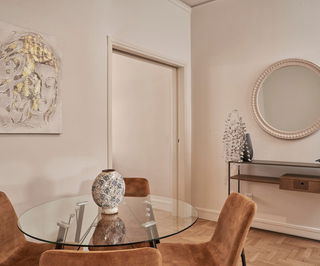 The dining area