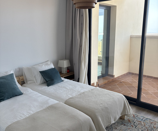 Bedroom with window view