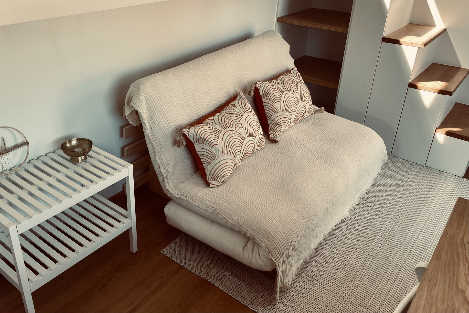 Living room with sleeping sofa
