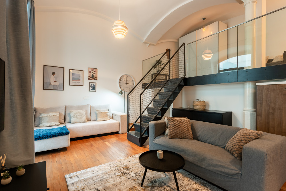 Loft with Parking & A/C in the Heart of Karlín preview