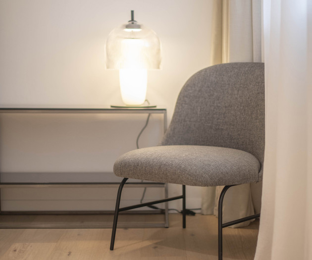 Chair and lamp