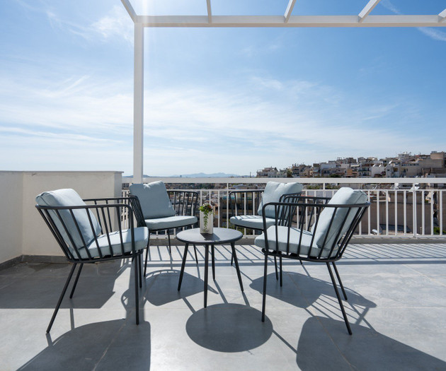 LIV - Heavenly Rooftop Flat in Koukaki