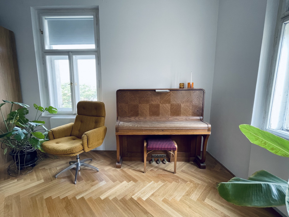 Design apartment with piano in the heart of Karlin