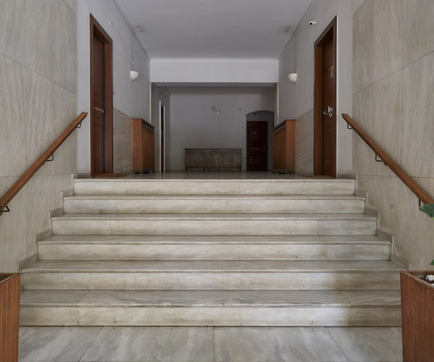The building's entrance room
