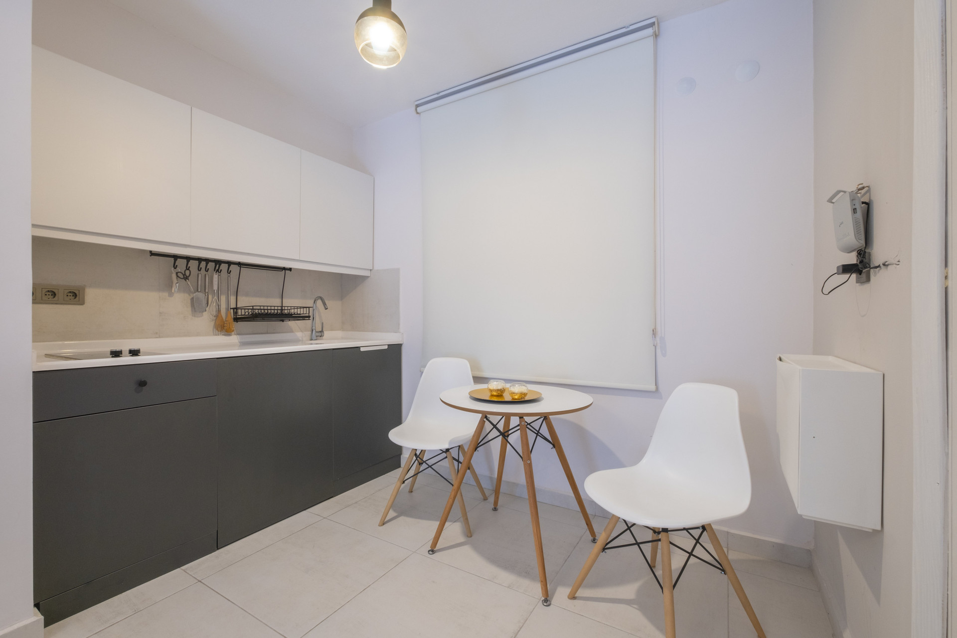 Kitchen with small dining area