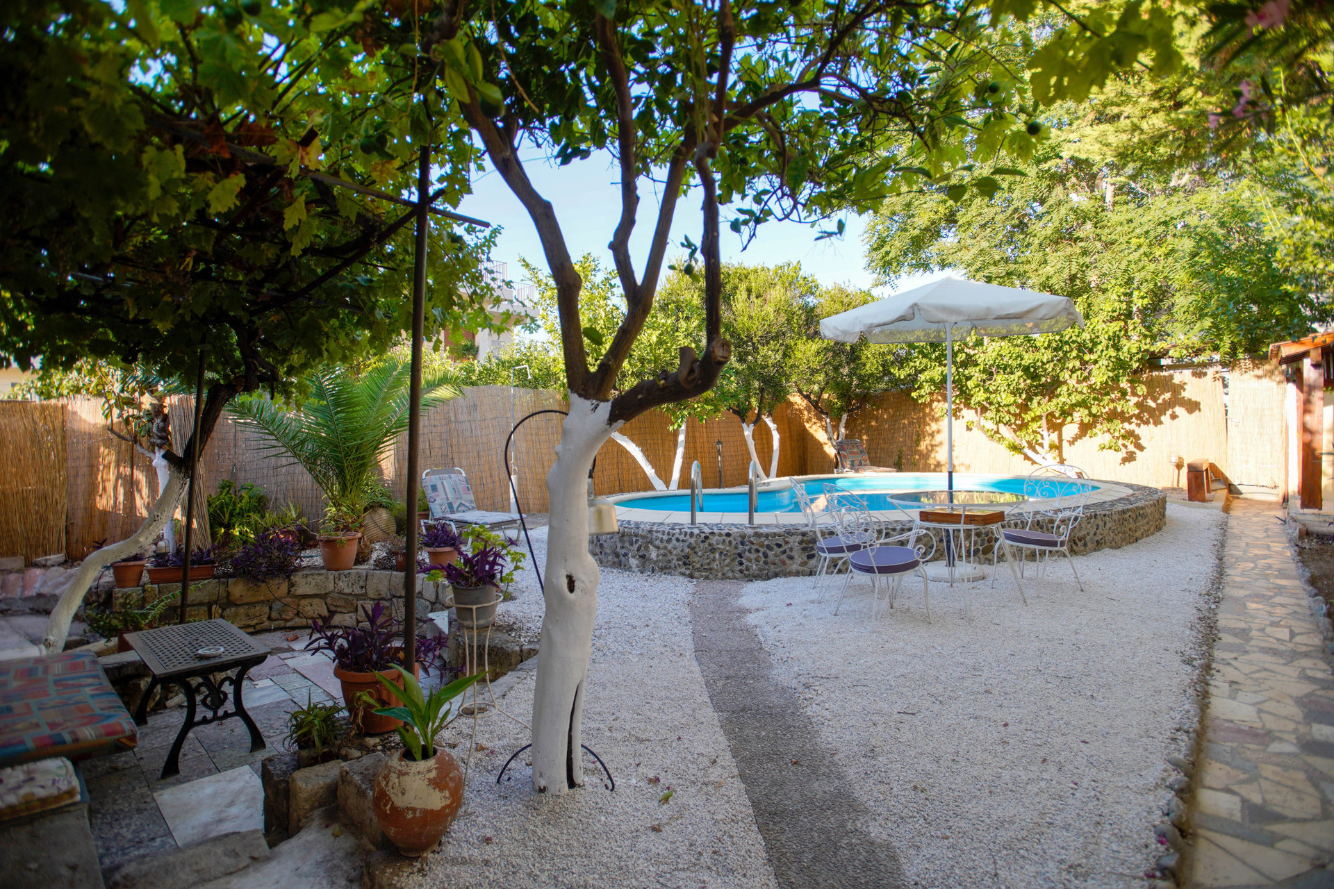 Back Garden with the Swimming Pool
