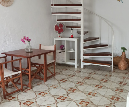 Patio and terrace in a typical Menorcan village