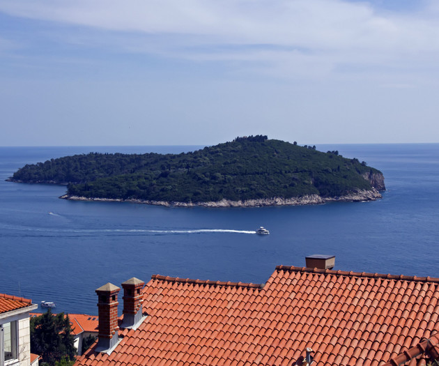 Old town and sea view