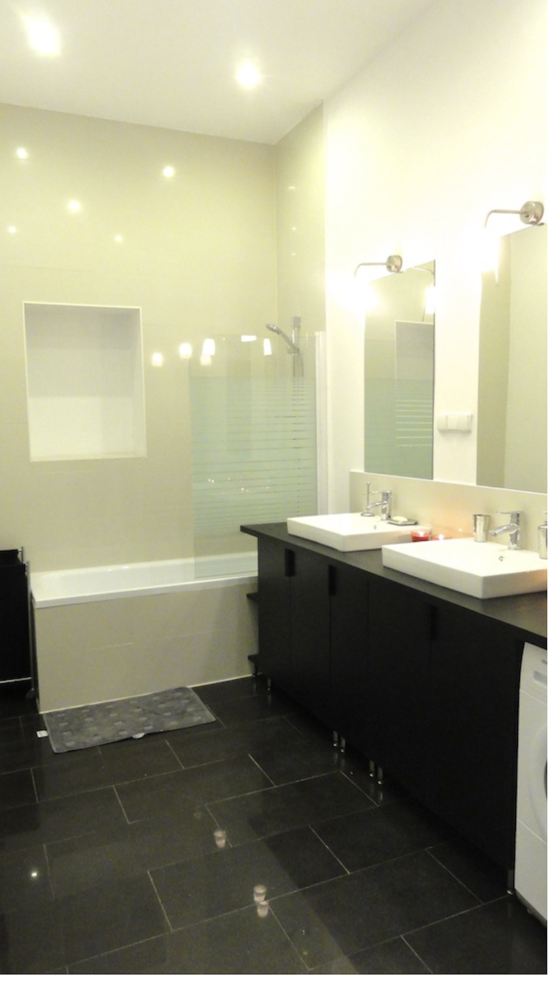 Bathroom with double sinks